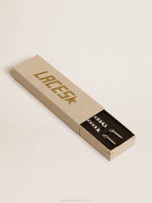 Golden Goose hombres cordones beige y marrón con estampado de leopardo y estrellas blancas en contraste 6846381