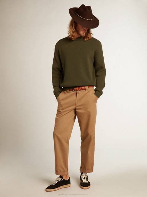 Golden Goose hombres Chinos colección beige caqui 6846731