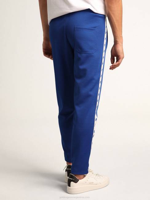 Golden Goose hombres Joggers azul brillante con estrellas en los costados 6846737