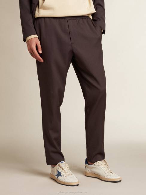 Golden Goose hombres Joggers de lana gris hierro 6846784