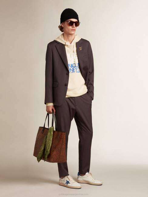 Golden Goose hombres Joggers de lana gris hierro 6846784