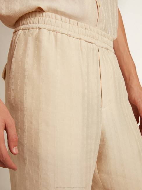 Golden Goose hombres Joggers de lino color pergamino 6846780