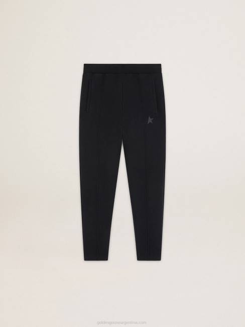 Golden Goose hombres Joggers negros con estrella delante 6846775