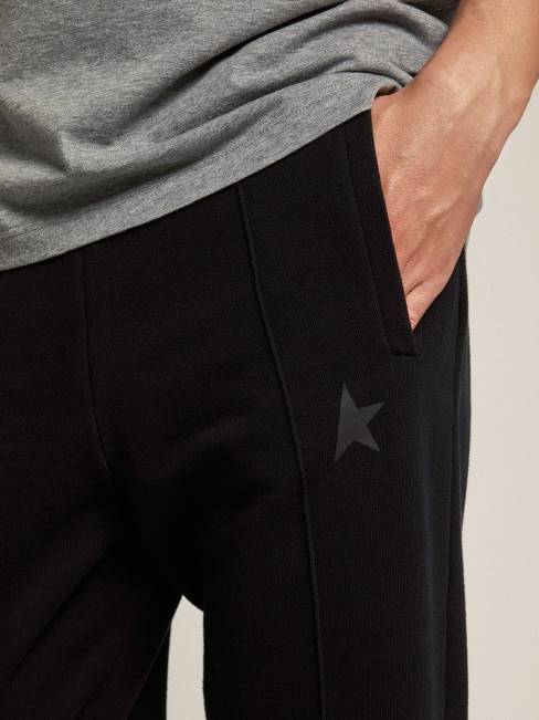 Golden Goose hombres Joggers negros con estrella delante 6846775
