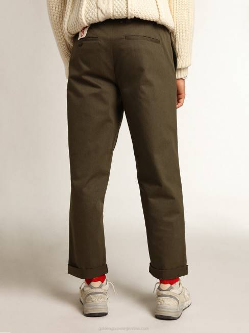 Golden Goose hombres chinos colección verde militar 6846726