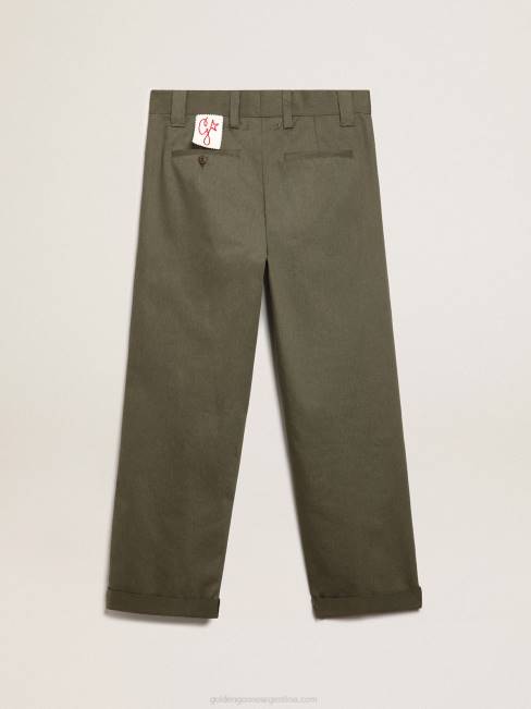 Golden Goose hombres chinos colección verde militar 6846726