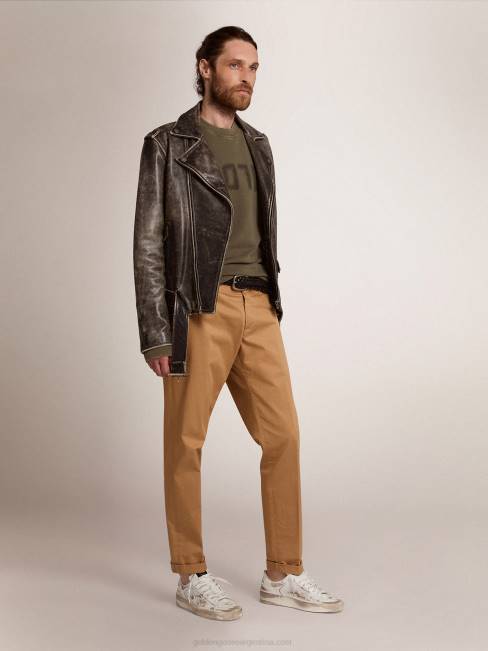 Golden Goose hombres colección chinos de algodón beige 6846771