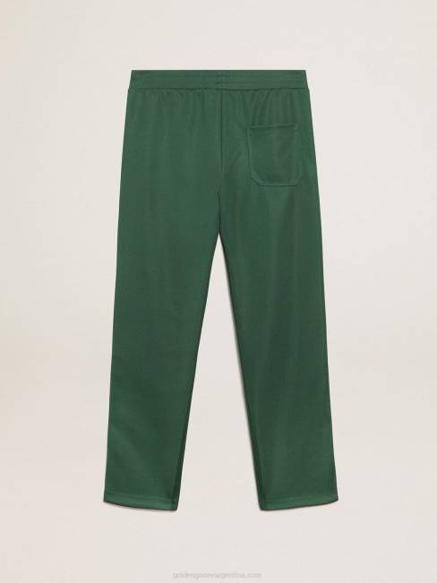 Golden Goose hombres joggers verdes con estrellas a los lados 6846710
