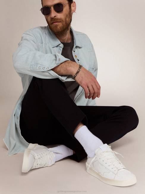 Golden Goose hombres pantalones colección milano en lana azul oscuro 6846825