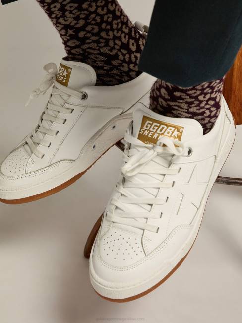 Golden Goose hombres zapatillas sí de piel blanco óptico 6846596