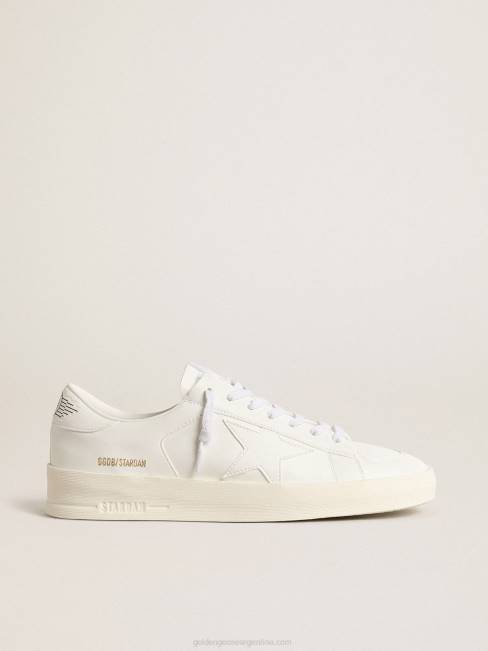 Golden Goose hombres stardan de base biológica con estrella blanca y refuerzo en el talón 6846638