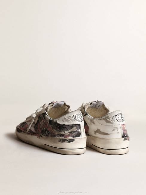Golden Goose hombres stardan lab de cuero con salpicaduras de pintura multicolor por toda la superficie 6846674