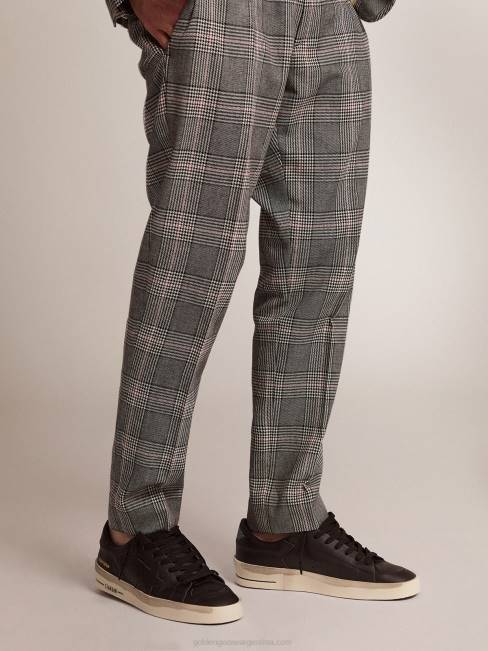 Golden Goose hombres zapatillas stardan de piel total black con acabado vintage 6846595