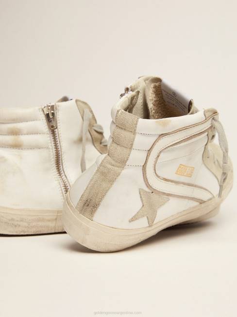 Golden Goose hombres zapatillas deportivas blancas de piel y ante 6846528