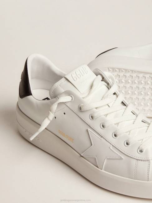 Golden Goose hombres zapatillas purestar con trabilla negra en el talón 6846561