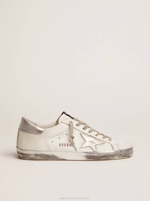 Golden Goose hombres zapatillas super-star con refuerzo de estrella y purpurina en el talón 6846629