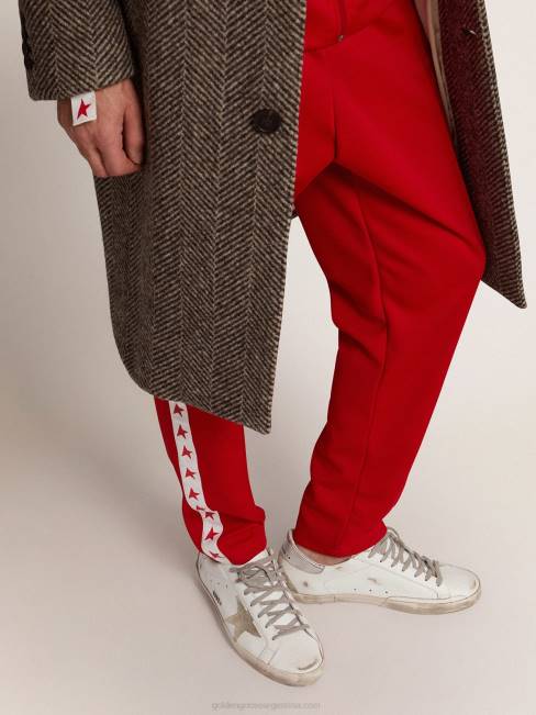 Golden Goose hombres zapatillas super-star con tira plateada en el talón y letras con tachuelas metálicas 6846575