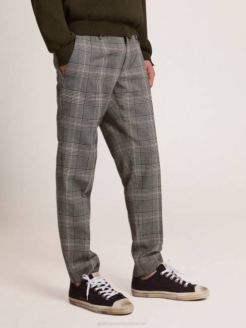 Golden Goose hombres v-star en cuero negro con una estrella de cuero negro 6846655