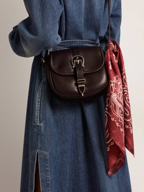 Golden Goose mujer bufanda burdeos con estampado paisley 6846412