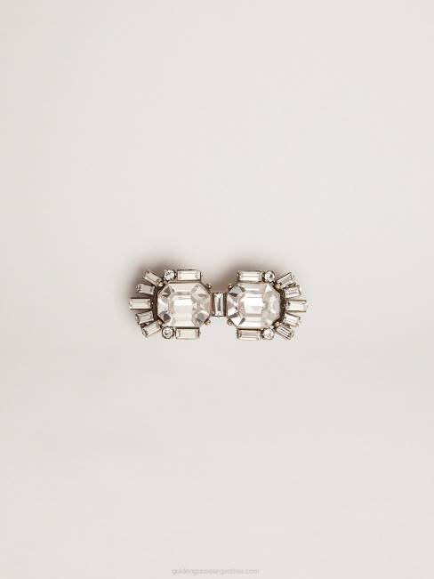 Golden Goose mujer Accesorio de encaje colección deco jewelmates en color oro viejo con cristales cuadrados y en forma de baguette 6846397