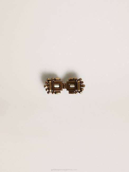 Golden Goose mujer Accesorio de encaje colección deco jewelmates en color oro viejo con cristales cuadrados y en forma de baguette 6846397