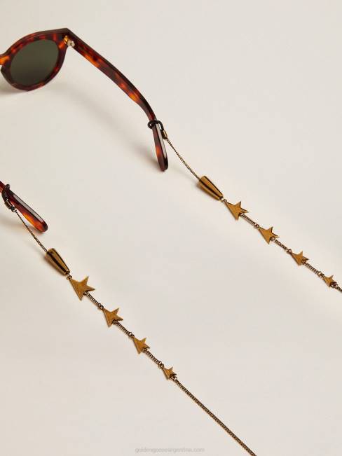 Golden Goose mujer cadena para gafas star jewelmates collection en color oro viejo 6846326