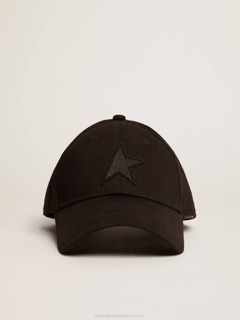 Golden Goose mujer gorra de beisbol negra con estrella 6846377