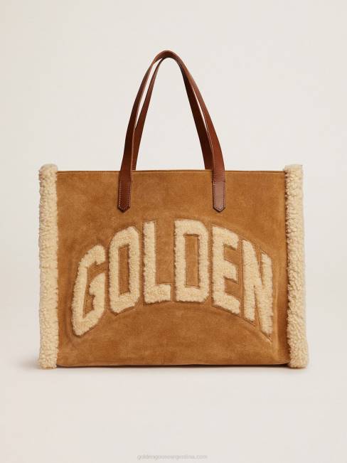 Golden Goose mujer bolso east-west california en piel serraje con borrego 6846493