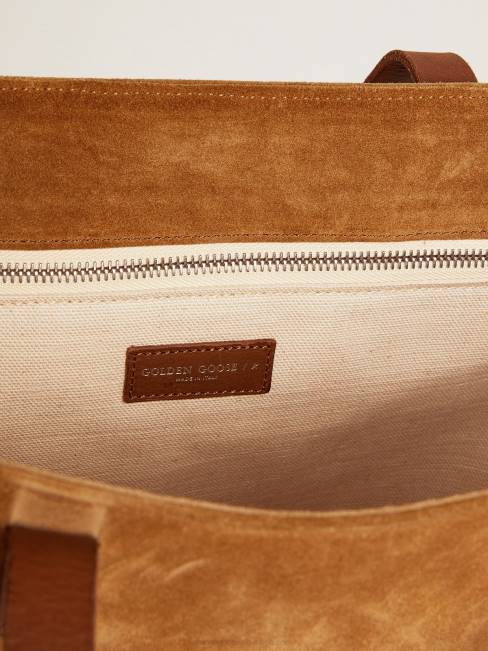 Golden Goose mujer bolso east-west california en piel serraje con borrego 6846493