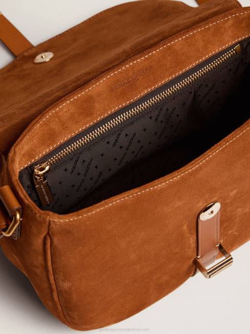 Golden Goose mujer bolso rodeo mediano de ante color ron 6846469