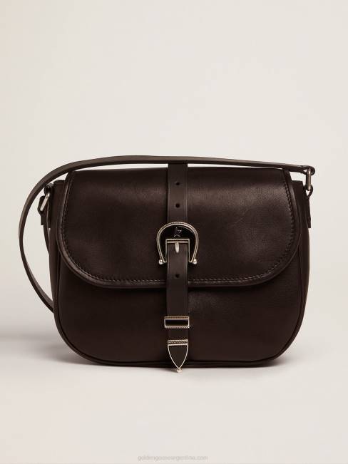 Golden Goose mujer bolso rodeo mediano de piel negra 6846496