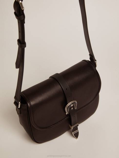 Golden Goose mujer bolso rodeo mediano de piel negra 6846496