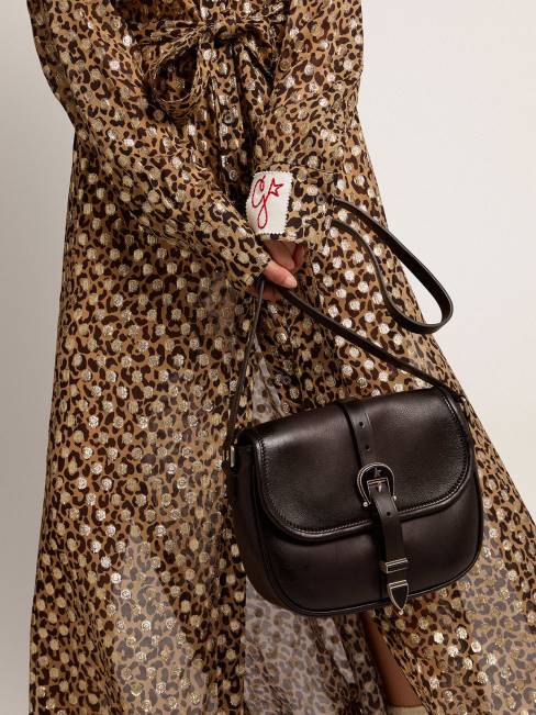 Golden Goose mujer bolso rodeo mediano de piel negra 6846496