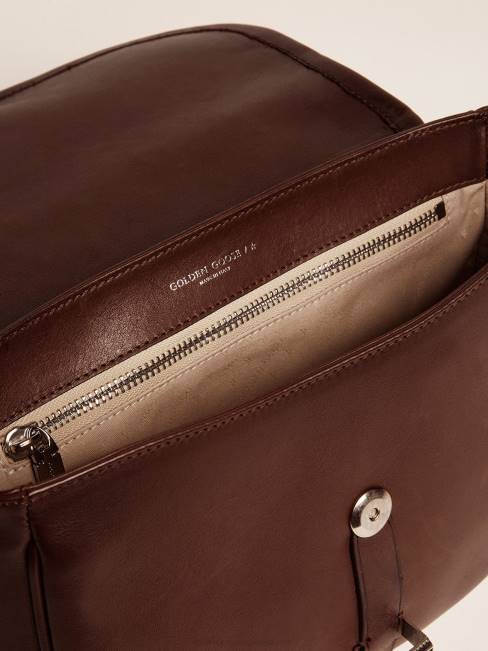 Golden Goose mujer bolso rodeo mediano en piel color tostado oscuro 6846491