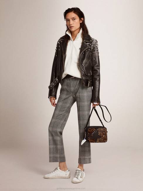 Golden Goose mujer bolso estrella de piel de potro con estampado de leopardo 6846453