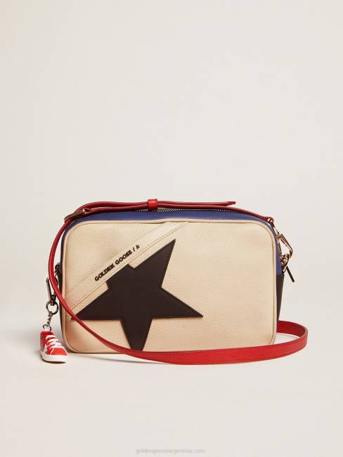 Golden Goose mujer bolso estrella elaborado en piel granulada con estrella negra 6846465