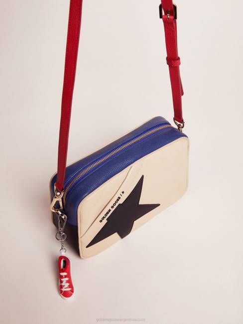 Golden Goose mujer bolso estrella elaborado en piel granulada con estrella negra 6846465