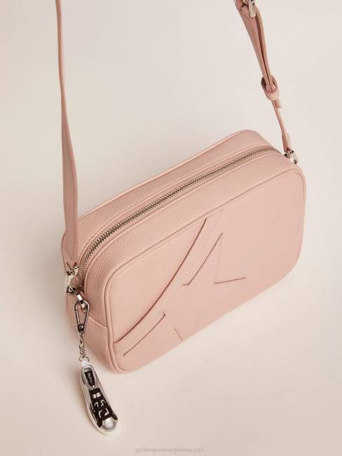 Golden Goose mujer bolso star de piel martillada rosa cuarzo con estrella tono sobre tono 6846483