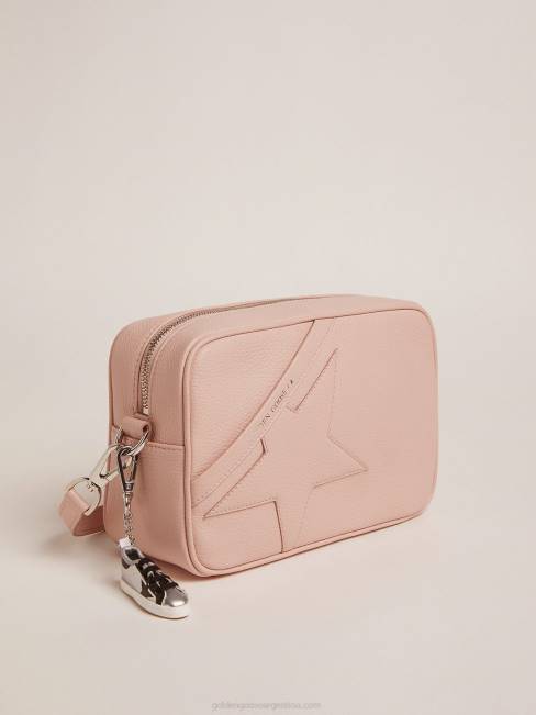 Golden Goose mujer bolso star de piel martillada rosa cuarzo con estrella tono sobre tono 6846483