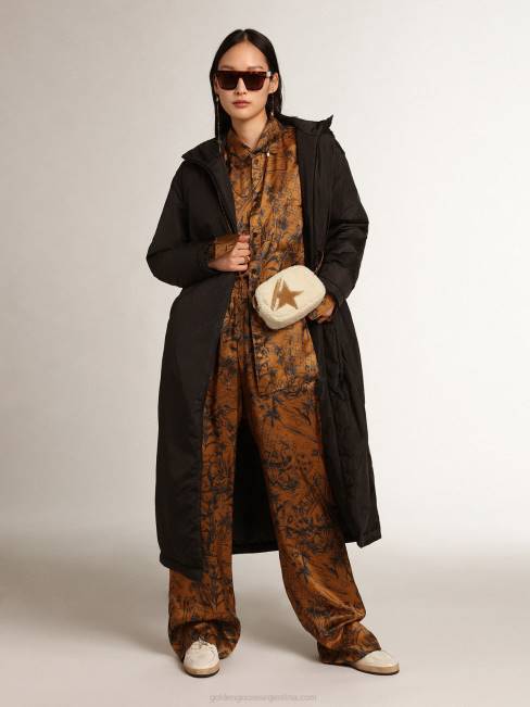 Golden Goose mujer bolso mini estrella de borrego beige con estrella de ante 6846455