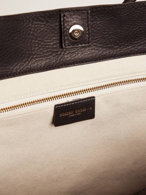 Golden Goose mujer bolso pasadena negro con logo dorado en el frente 6846474