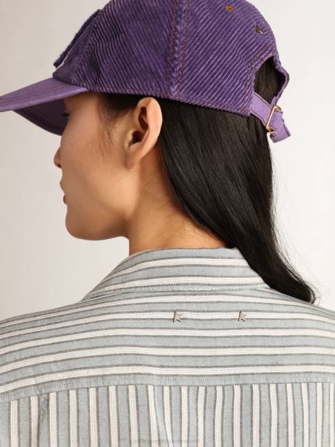 Golden Goose mujer Camisa boyfriend con rayas agua de la colección Journey 6846975