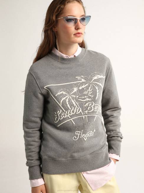 Golden Goose mujer camisa oversize de la colección journey con pines y rayas verticales rosas y blancas 68461024