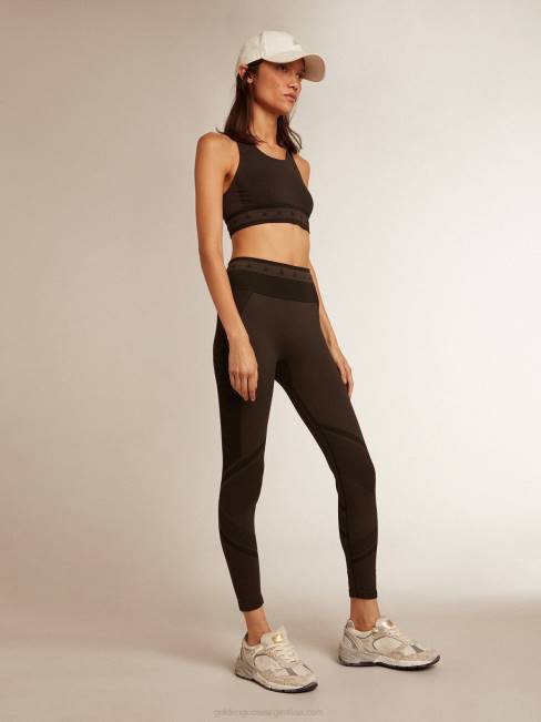 Golden Goose mujer top deportivo negro 6846991