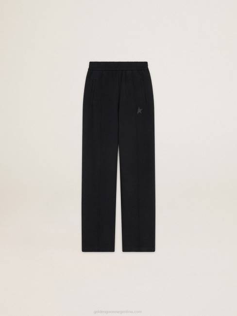 Golden Goose mujer Joggers negros con estrella delante 68461062