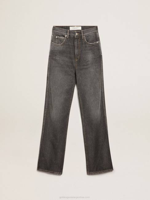 Golden Goose mujer Vaquero Frida negro efecto lavado a la piedra de la colección Journey 6846939