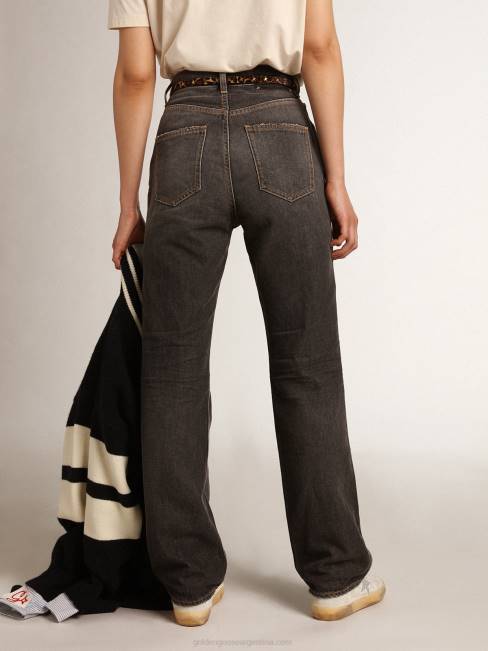 Golden Goose mujer Vaquero Frida negro efecto lavado a la piedra de la colección Journey 6846939