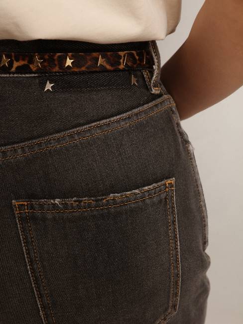 Golden Goose mujer Vaquero Frida negro efecto lavado a la piedra de la colección Journey 6846939