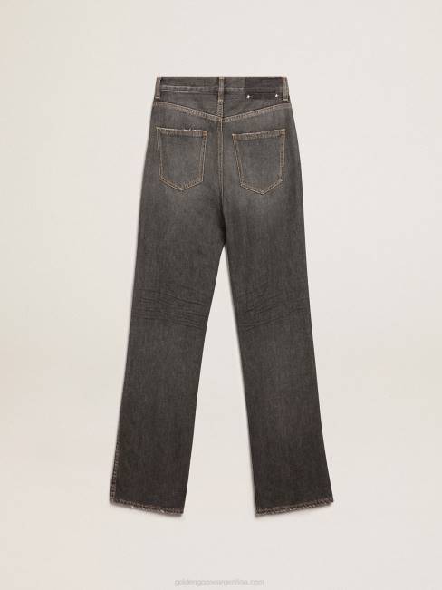 Golden Goose mujer Vaquero Frida negro efecto lavado a la piedra de la colección Journey 6846939