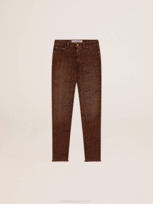 Golden Goose mujer colección skinny jeans con animal print 6846933